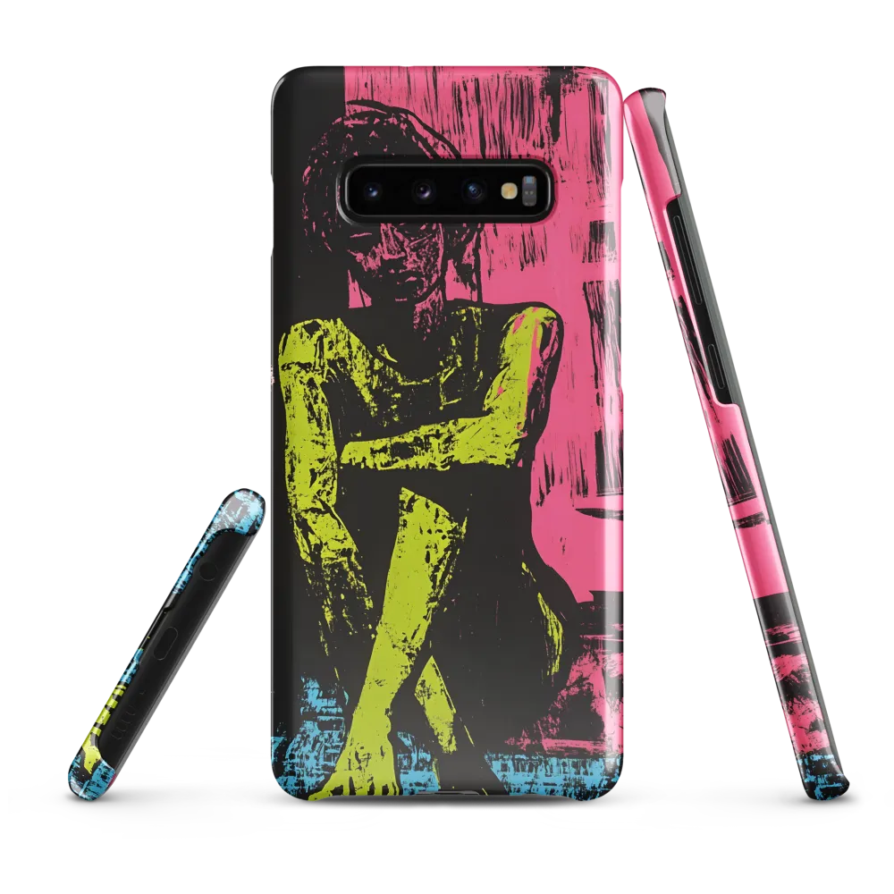 Contemplation in Neon | Phone Case |  S10 Plus | Snap Case | Glossy