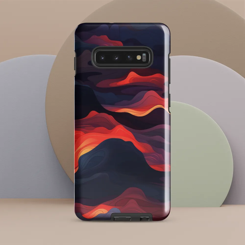 Ethereal Waves of Color | Phone Case |  S10 Plus | Tough Case | Glossy