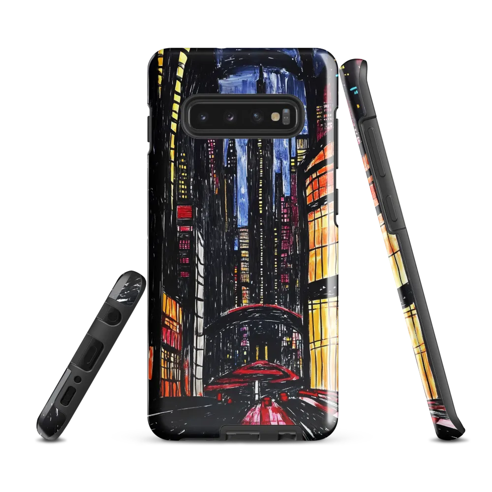 Urban Vibrance at Night | Phone Case |  S10 Plus | Tough Case | Glossy