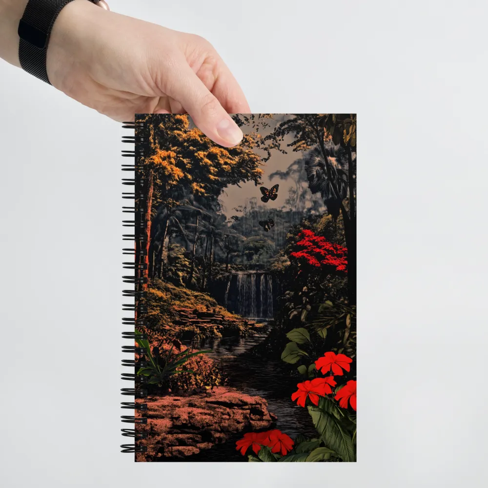 Whispers of the Waterfall | Spiral Notebook