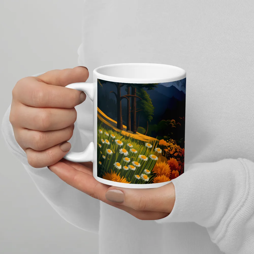 Tranquil Valley at Dusk | Mugs | Multiple Sizes & Colors