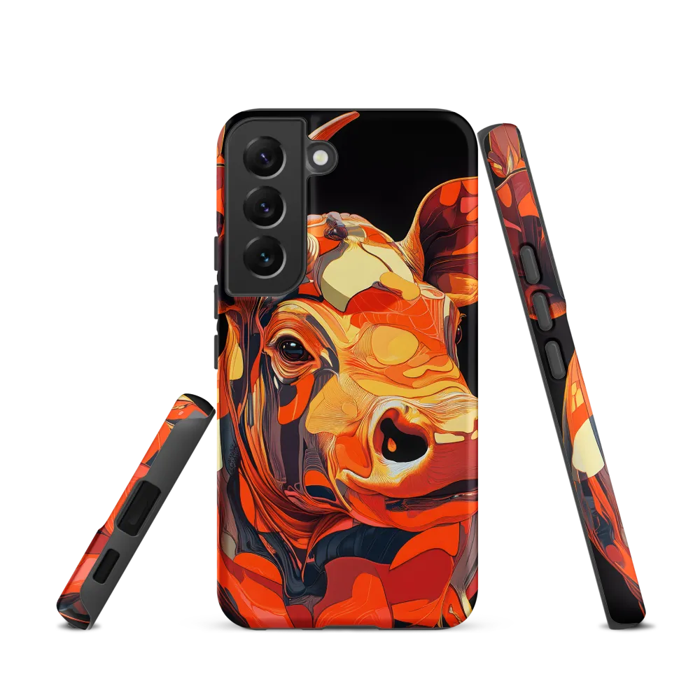 Modern Serenade: The Vibrant Cow