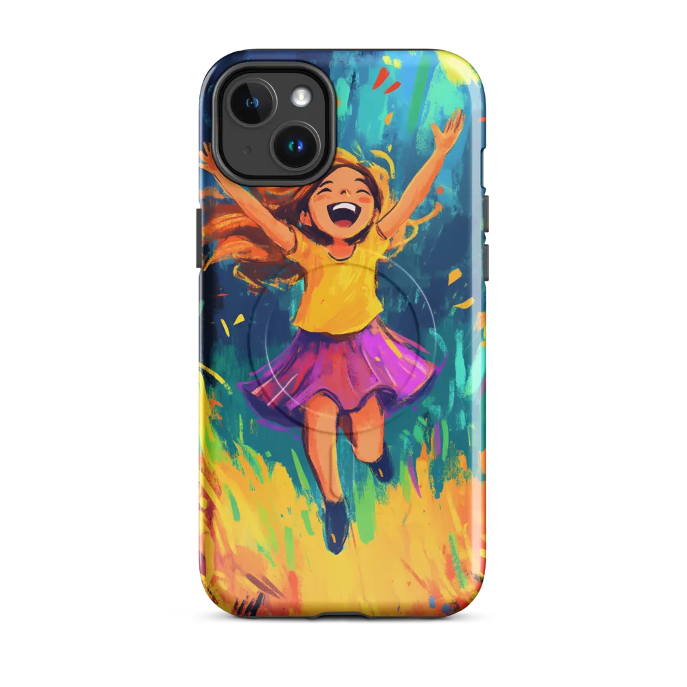 Joyful Escape into Nature | Phone Case |  14 Plus | MagSafe® Tough Case | Glossy