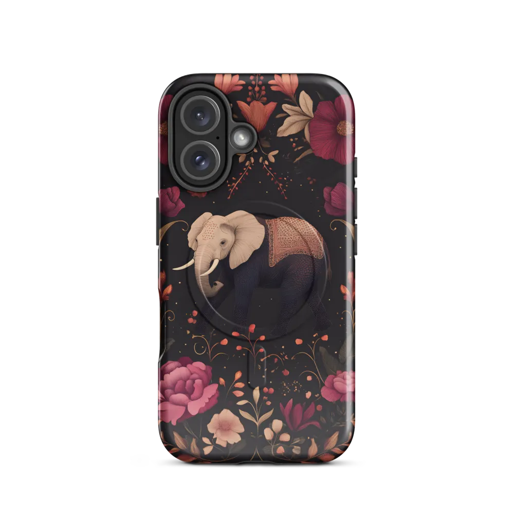 Whispers of the Wild: Elephants and Blooms