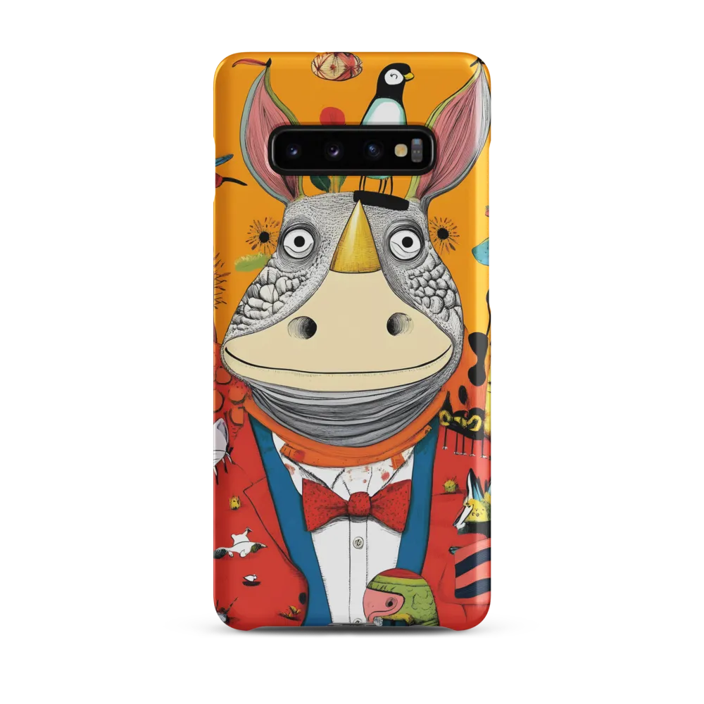 Whimsical Rhinoceros: A Playful Encounter