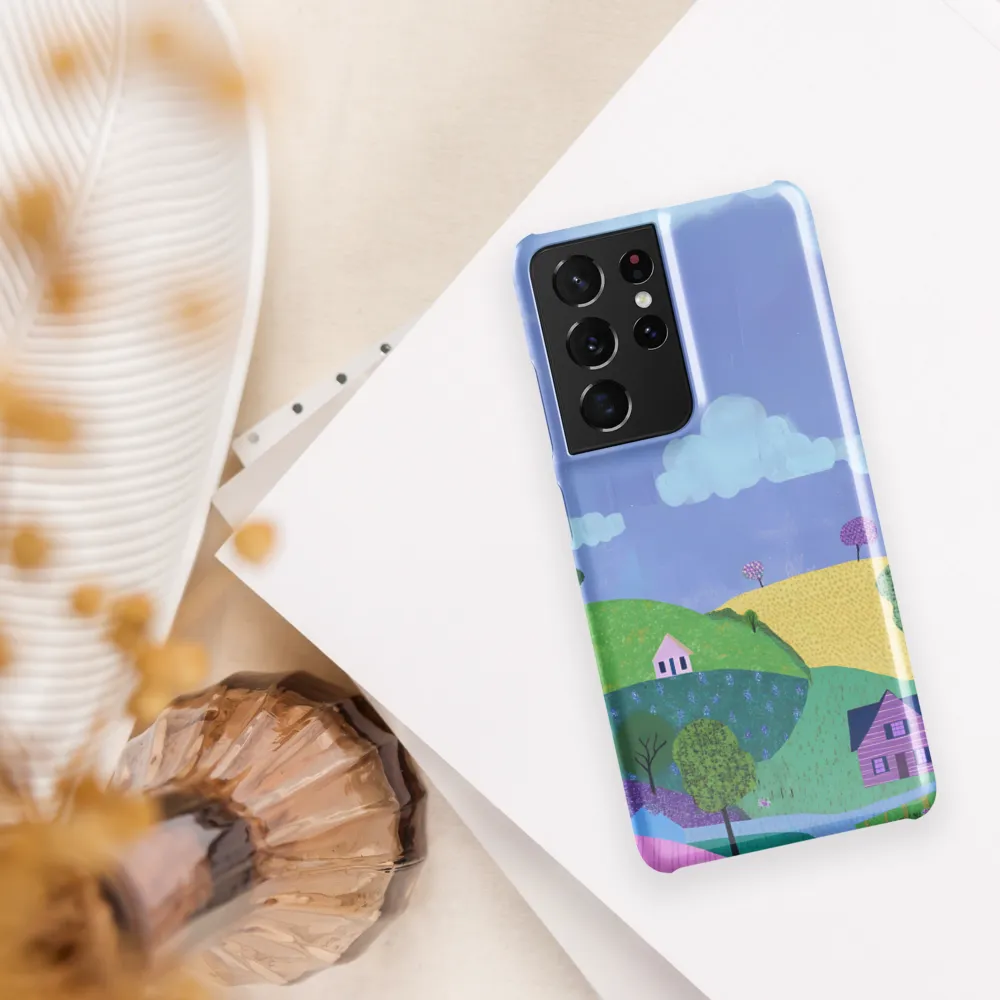 Whimsical Hills and Quaint Homes | Phone Case |  S21 Ultra | Snap Case | Glossy