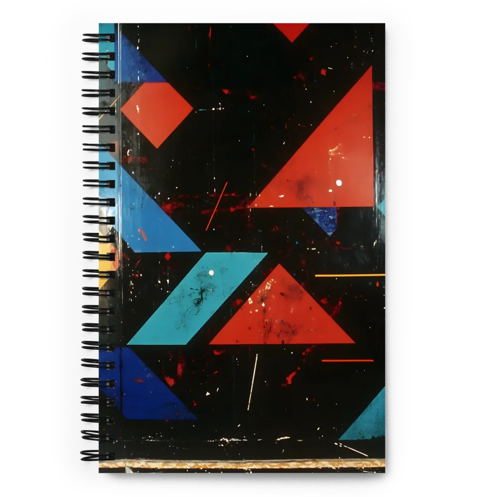 Dynamic Geometric Harmony | Spiral Notebook