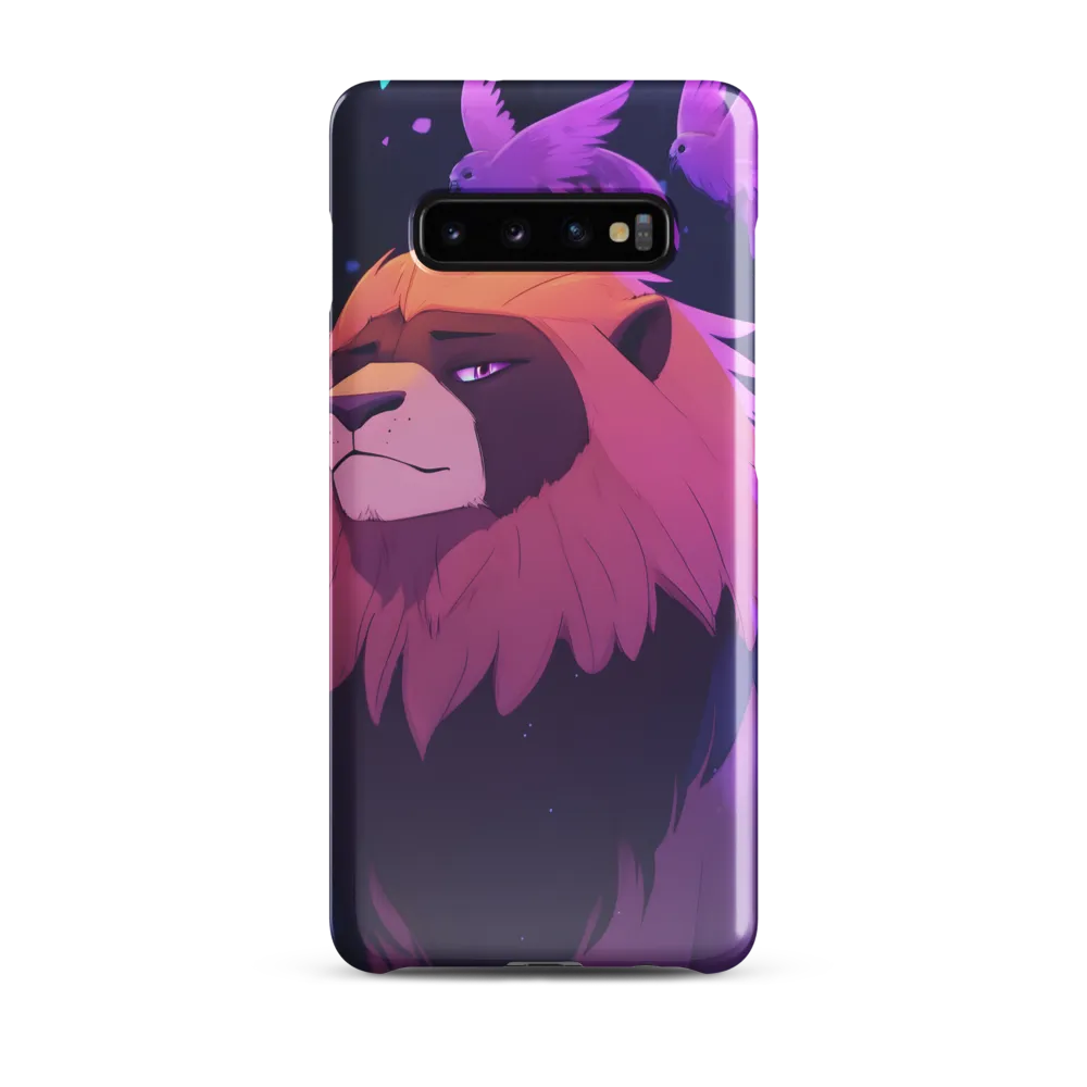 Regal Serenity: The Majestic Lion | Phone Case |  S10 Plus | Snap Case | Glossy