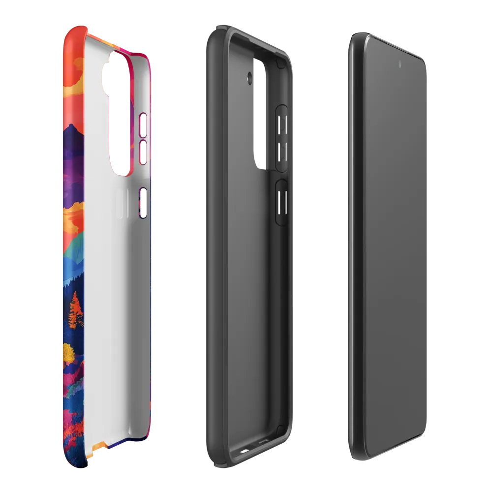 Radiant Serenity: A Surreal Landscape | Phone Case |  S21 Plus | Tough Case | Matte