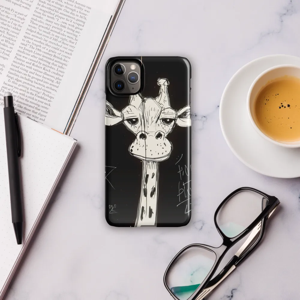 Whimsical Giraffe in Ink | Phone Case |  11 Pro Max | Snap Case | Glossy