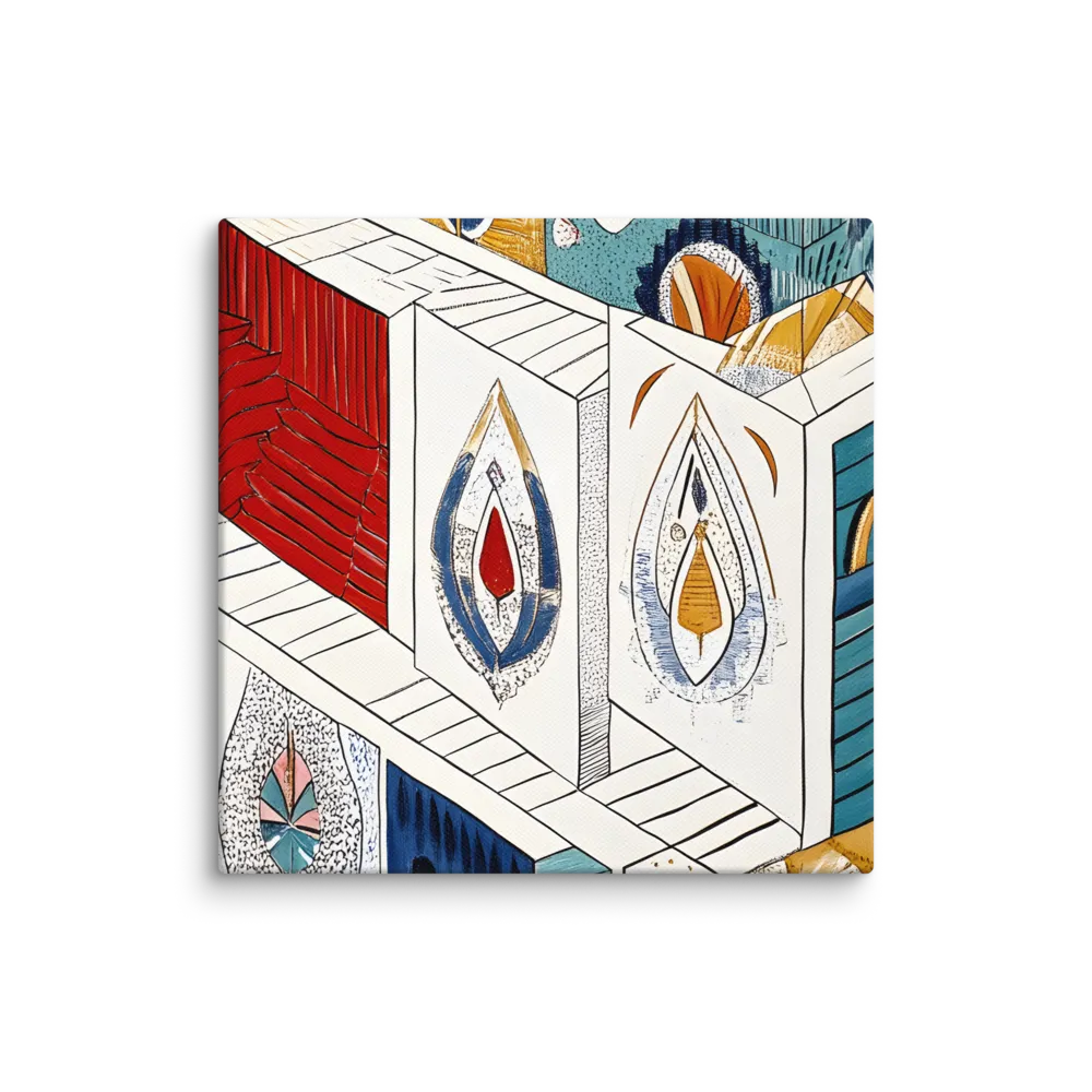 Symphony of Geometric Harmony | Canvas | 6″×6″