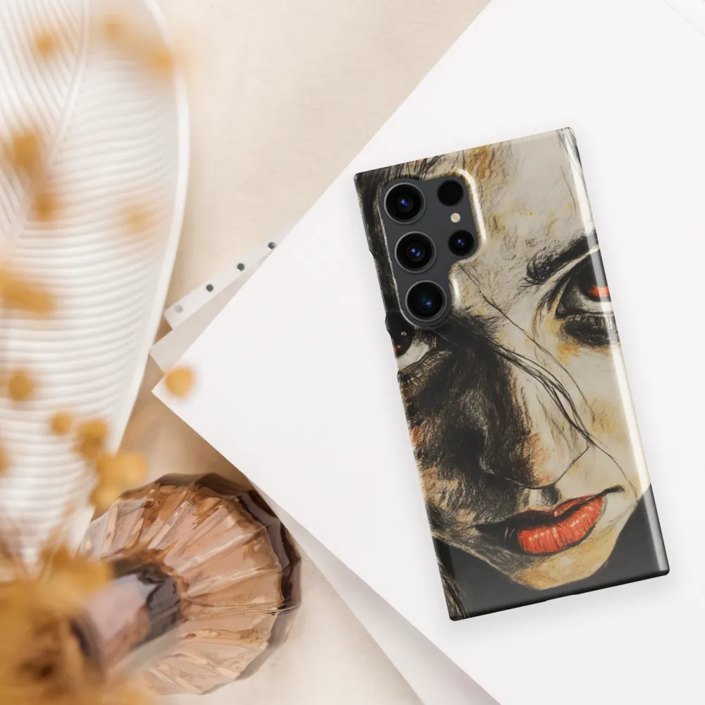 Gaze of Intensity | Phone Case |  S23 Ultra | Snap Case | Glossy