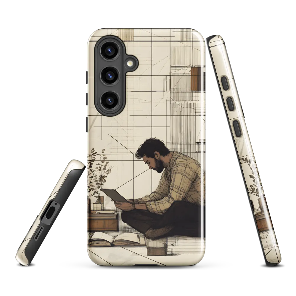 Quiet Reflections in Line | Phone Case |  S24 Plus | Tough Case | Glossy