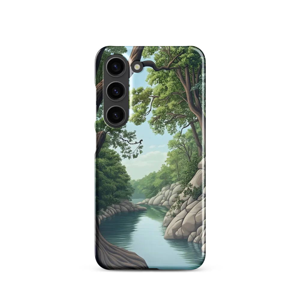 Tranquil Reflections: A Serene River Landscape