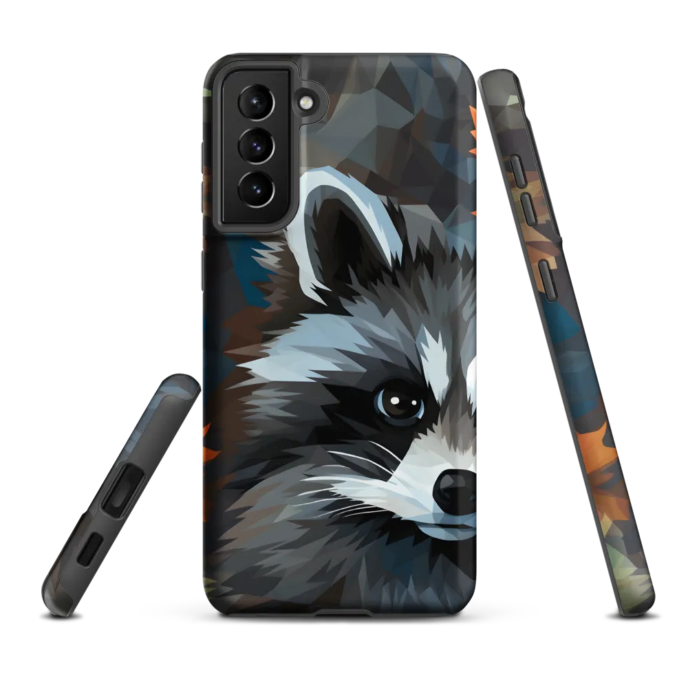 Whispers of Autumn: The Raccoon's Gaze | Phone Case |  S21 Plus | Tough Case | Matte