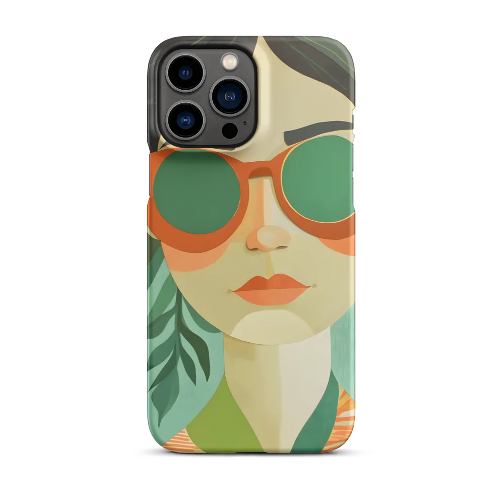 Bold Serenity: A Modern Portrait | Phone Case |  13 Pro Max | Snap Case | Matte