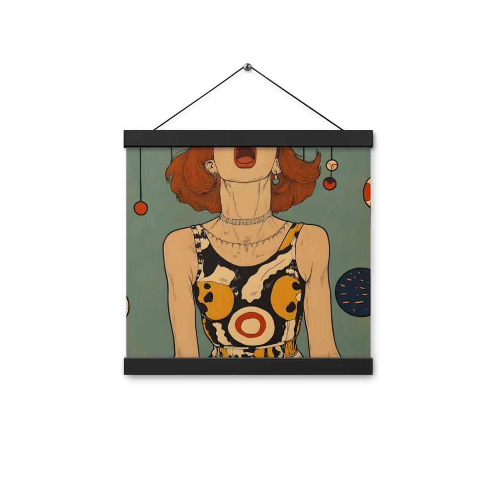 Awakening Expression | Poster With Black Wood Hanger | 12″×12″