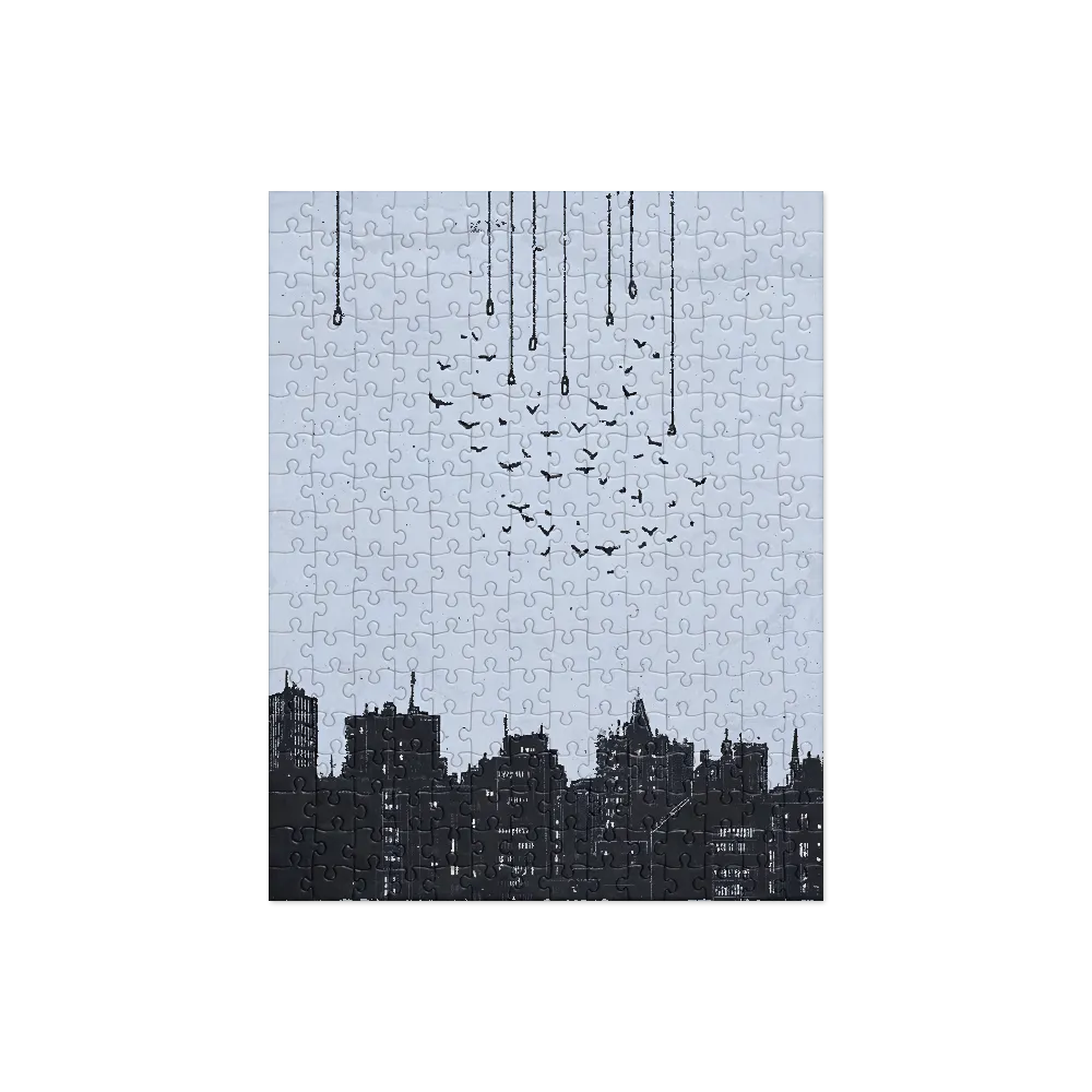 Elevated Serenity: A Minimalist Cityscape