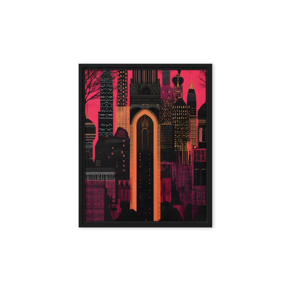 Urban Reverie | Canvas with Black Frame | 8″×10″