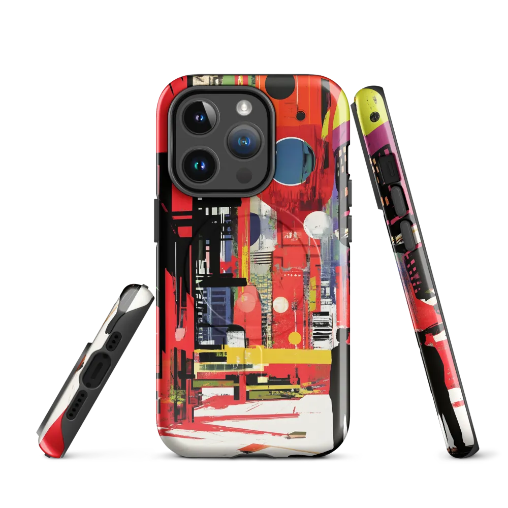 Urban Echoes: A Futuristic Reverie | Phone Case |  14 Pro | MagSafe® Tough Case | Glossy