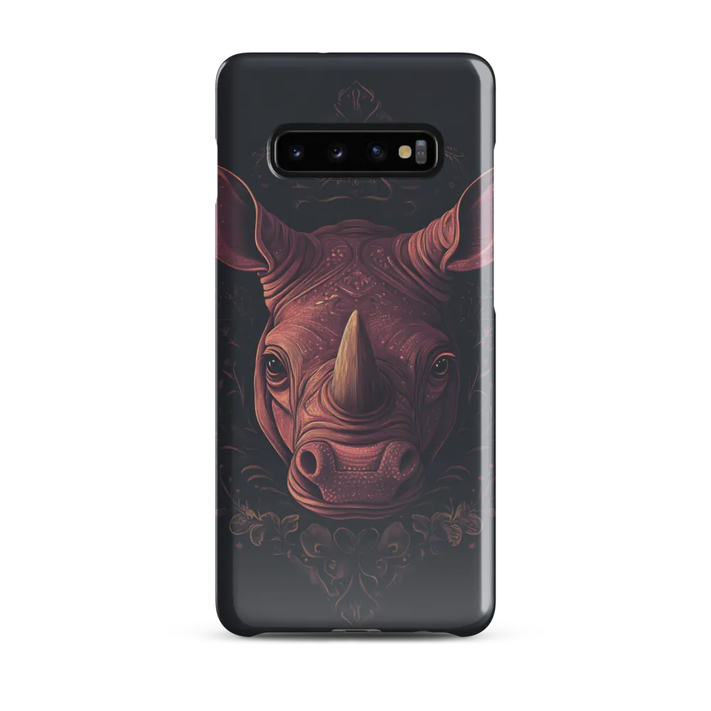 Regal Rhinoceros | Phone Case |  S10 Plus | Snap Case | Glossy