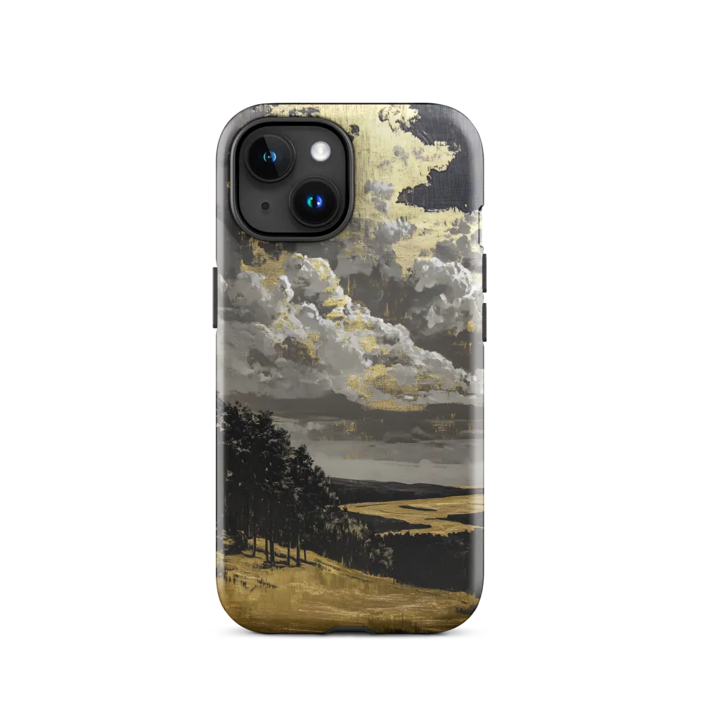 Golden Serenity in a Dramatic Sky