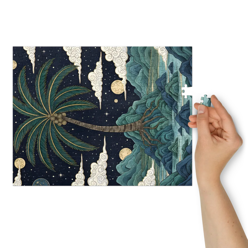 Star Isle Palm 
 Jigsaw Puzzle in Tin Box