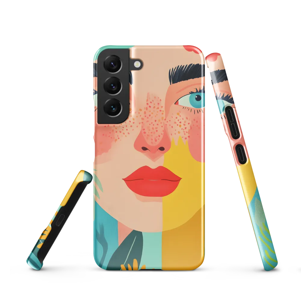 Floral Serenity: A Modern Portrait