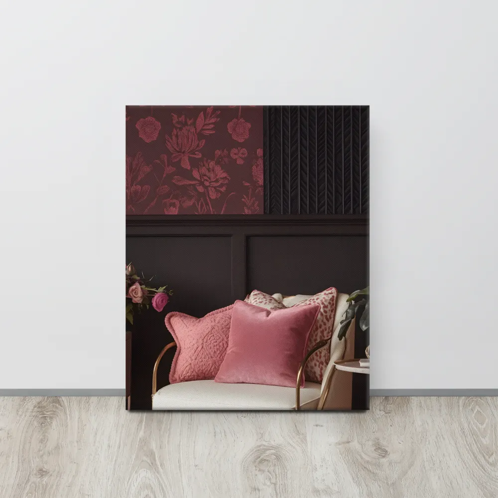 Elegance in Contrast: A Modern Interior Design | Canvas | 16″×20″