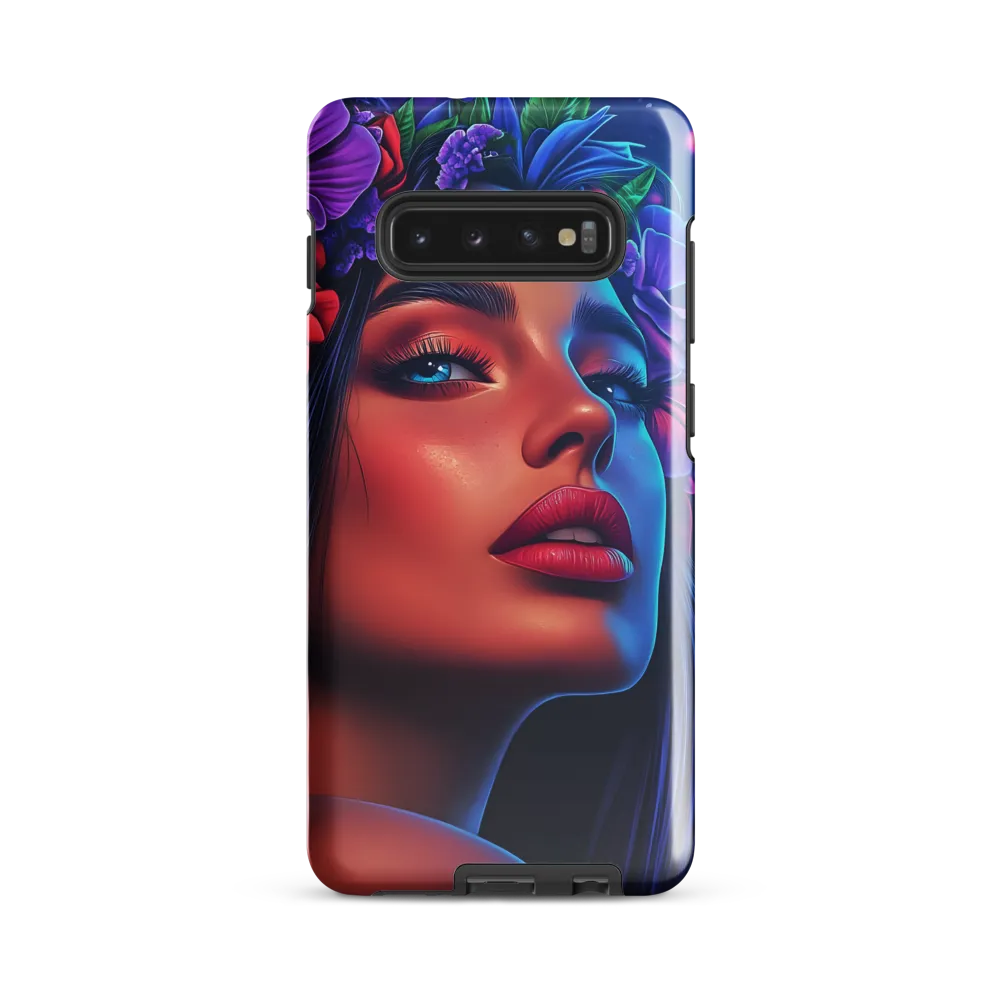 Radiance of the Floral Queen | Phone Case |  S10 Plus | Tough Case | Glossy