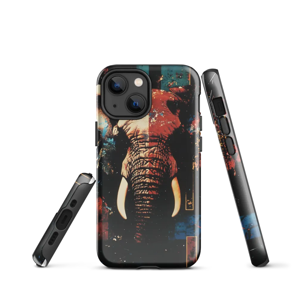 Majestic Mosaic: The Elephant | Phone Case |  13 mini | Tough Case | Glossy