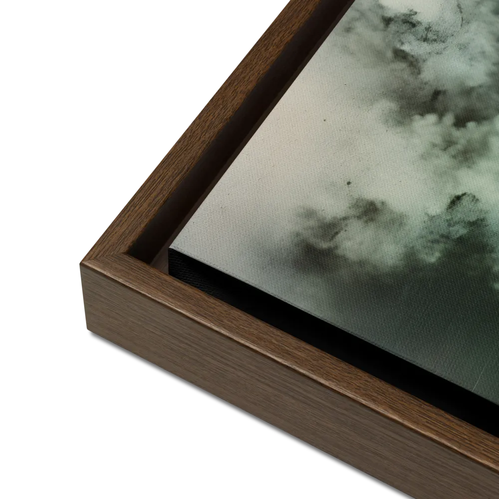 Clouded Thoughts | Canvas with Brown Frame | 12″×16″