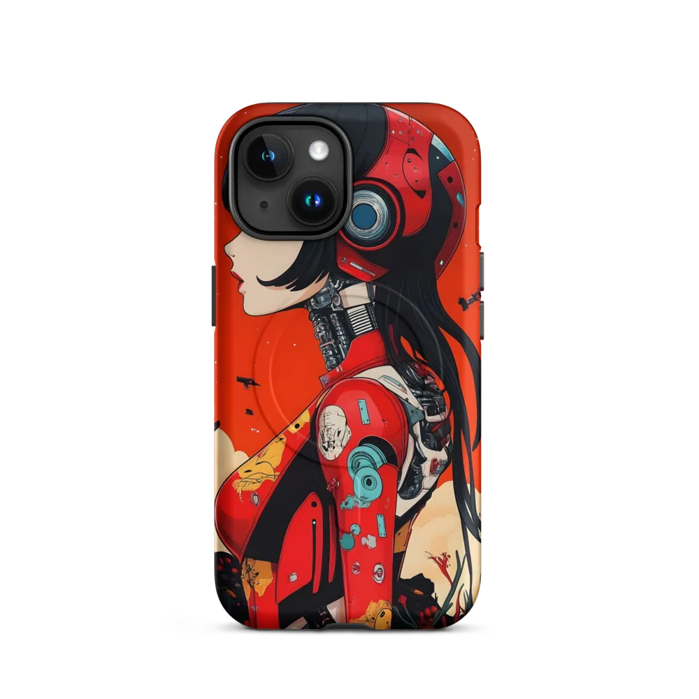 Ethereal Mechanica: A Cyberpunk Portrait | Phone Case |  15 | MagSafe® Tough Case | Matte