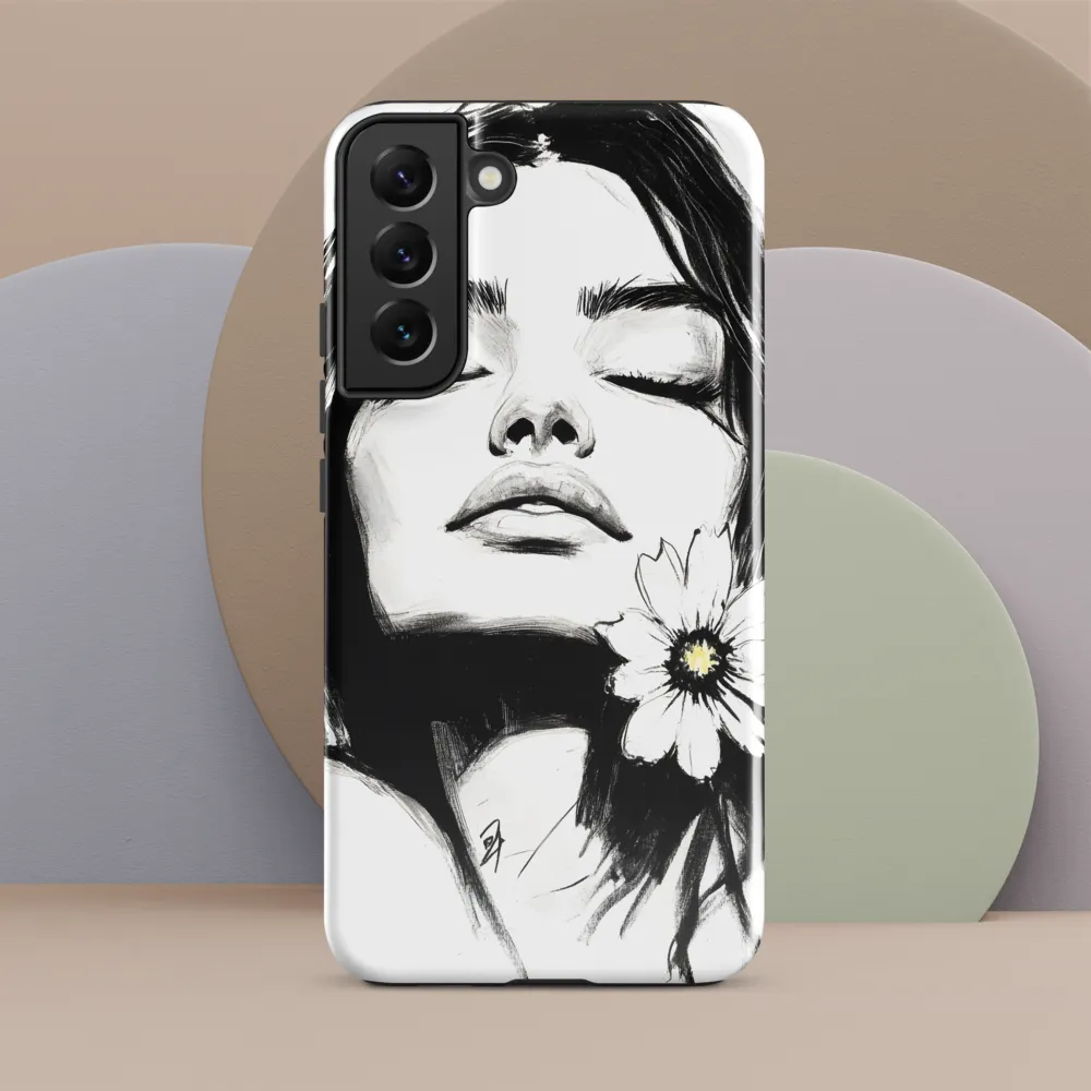 Serenity in Ink | Phone Case |  S22 Plus | Tough Case | Glossy