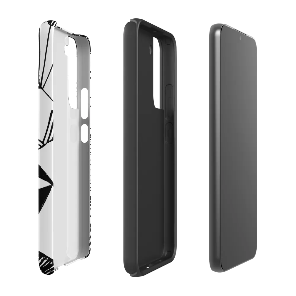Dynamic Geometry in Ink | Phone Case |  S22 Plus | Tough Case | Matte