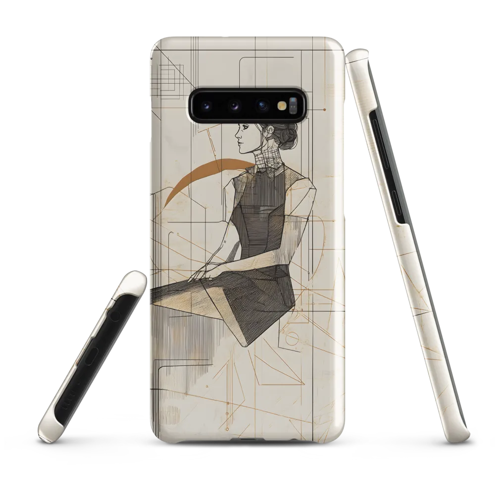 Geometric Elegance | Phone Case |  S10 Plus | Snap Case | Glossy