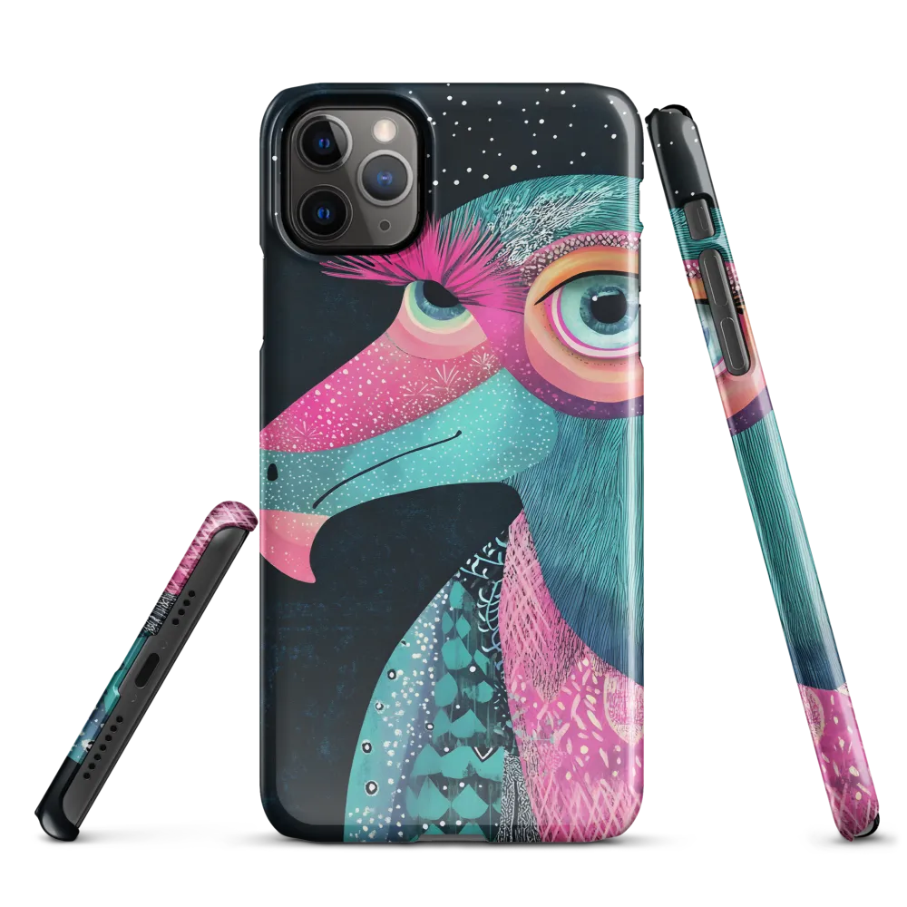 Whimsical Vulture: A Dance of Colors | Phone Case |  11 Pro Max | Snap Case | Glossy