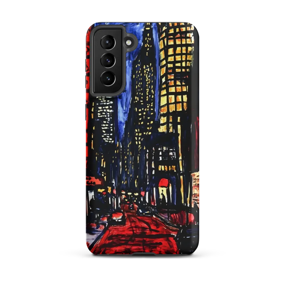 Urban Nightscape: A Journey Through Neon Lights