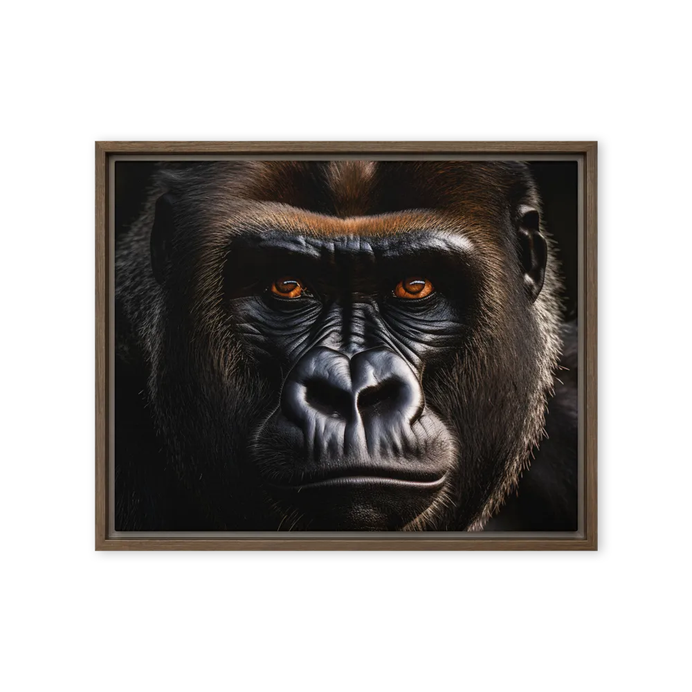 Majestic Gaze | Canvas with Brown Frame | 16″×20″