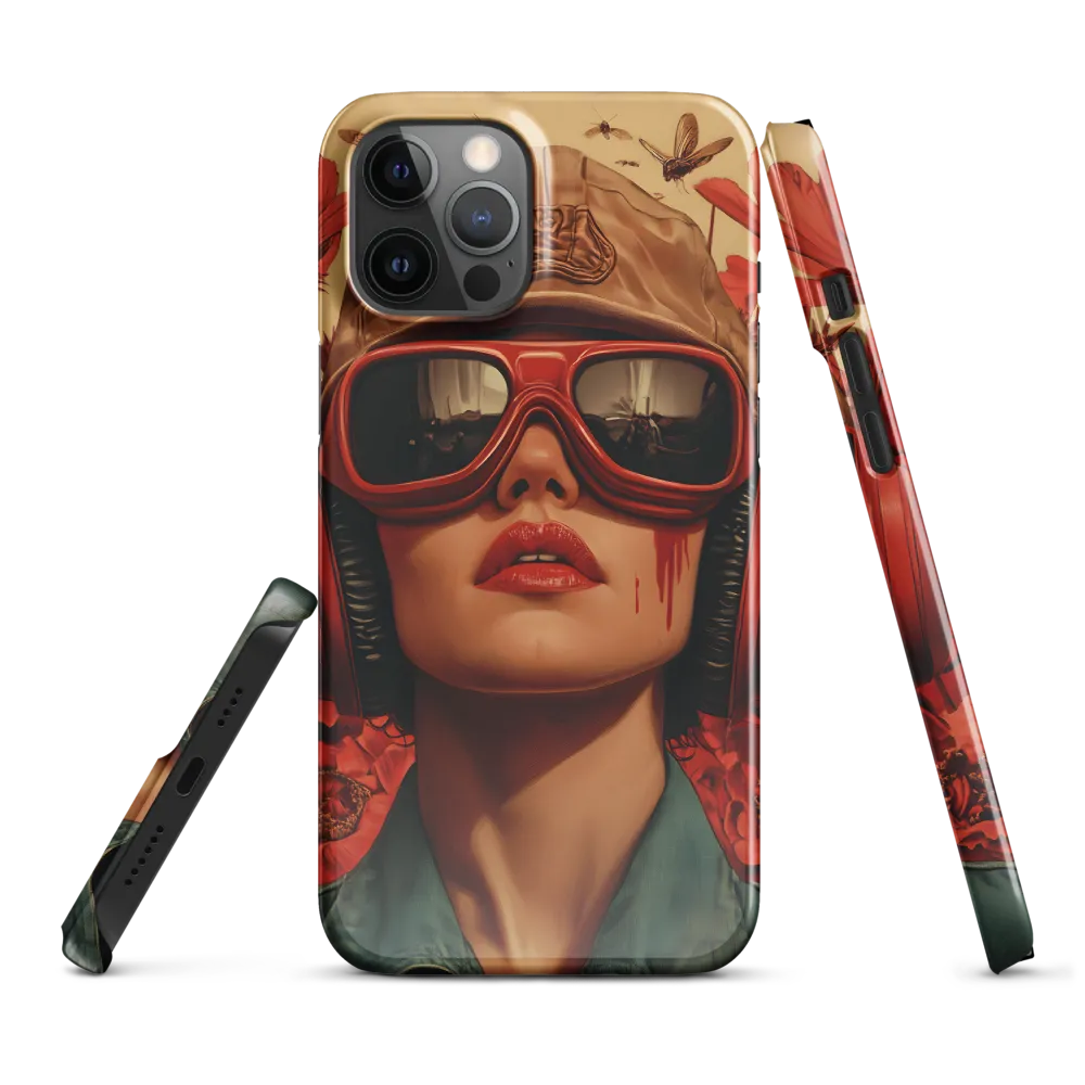 Defiant Portrait in a Floral Realm | Phone Case |  12 Pro Max | Snap Case | Glossy