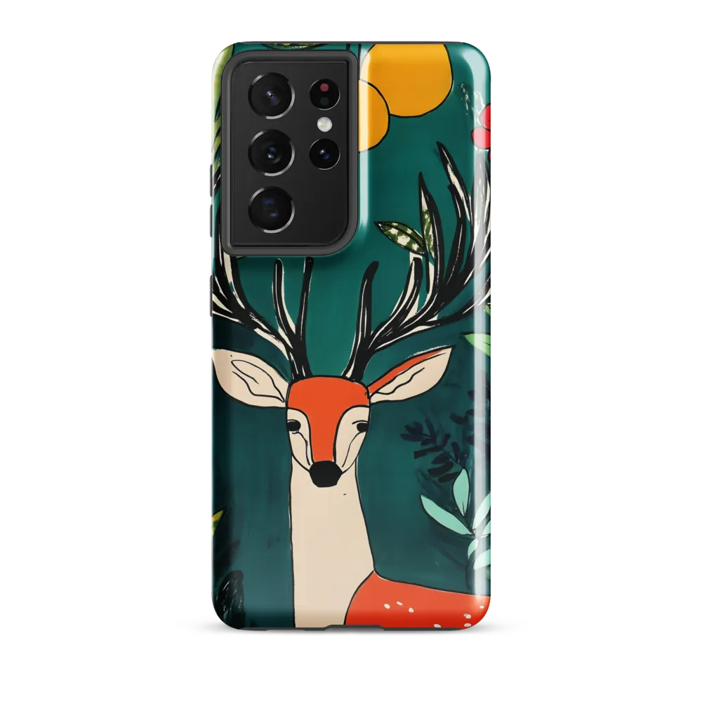 Nature's Embrace: The Majestic Deer | Phone Case |  S21 Ultra | Tough Case | Glossy