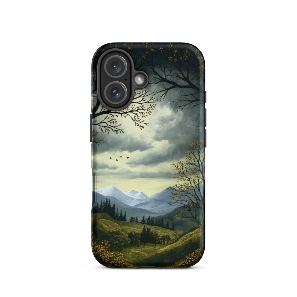 Nature's Embrace: A Tranquil Mountain Landscape | Phone Case