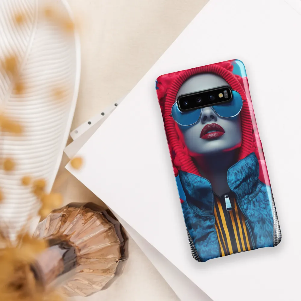 Bold Elegance in Digital Fashion | Phone Case |  S10 Plus | Snap Case | Glossy