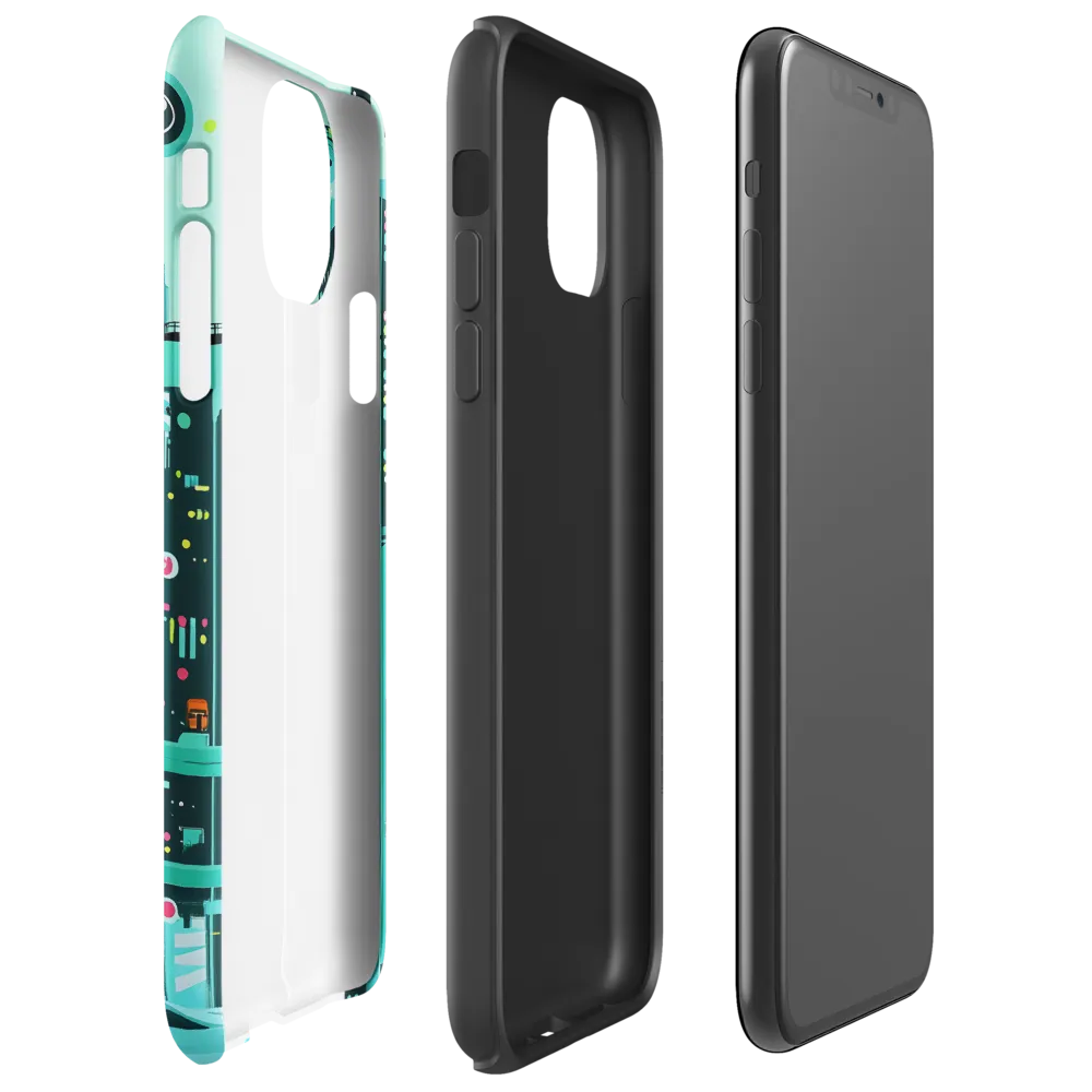 Urban Dreams: A Futuristic Cityscape | Phone Case |  11 Pro Max | Tough Case | Glossy