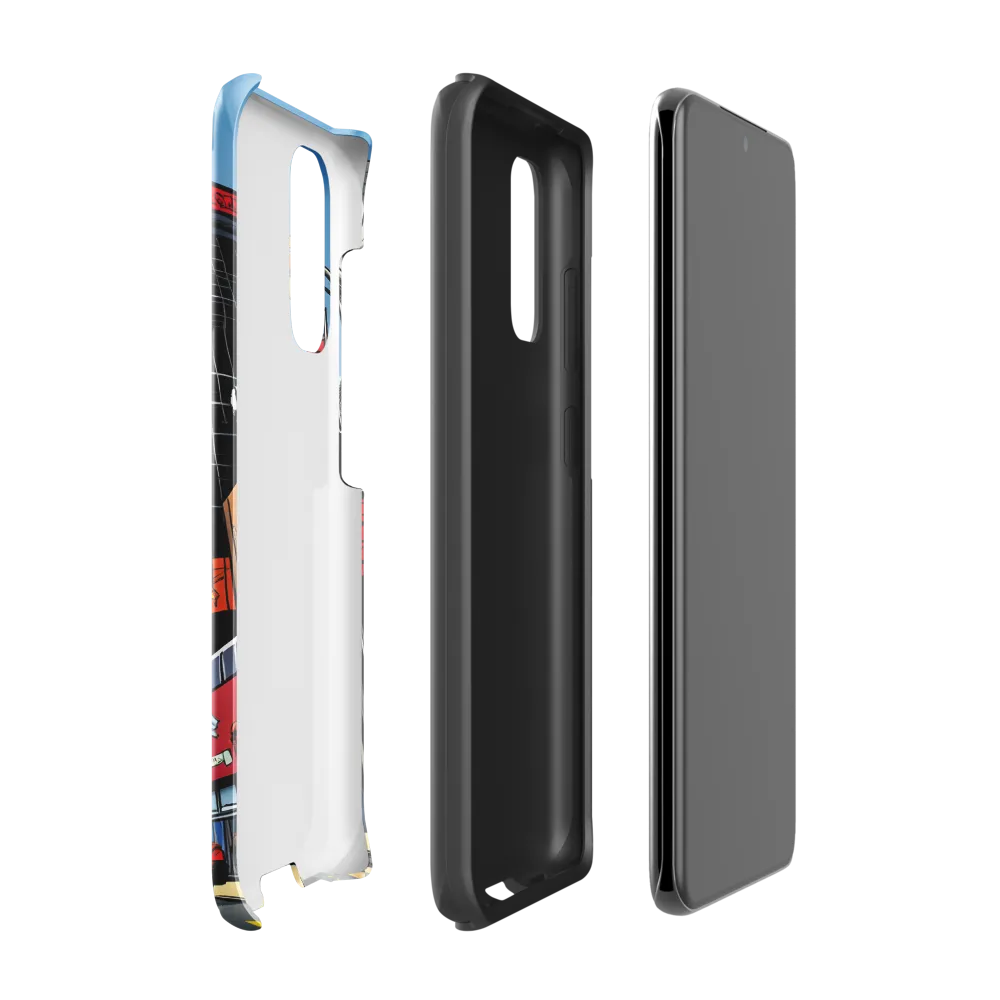 Urban Pulse: A Comic Cityscape | Phone Case |  S20 | Tough Case | Glossy