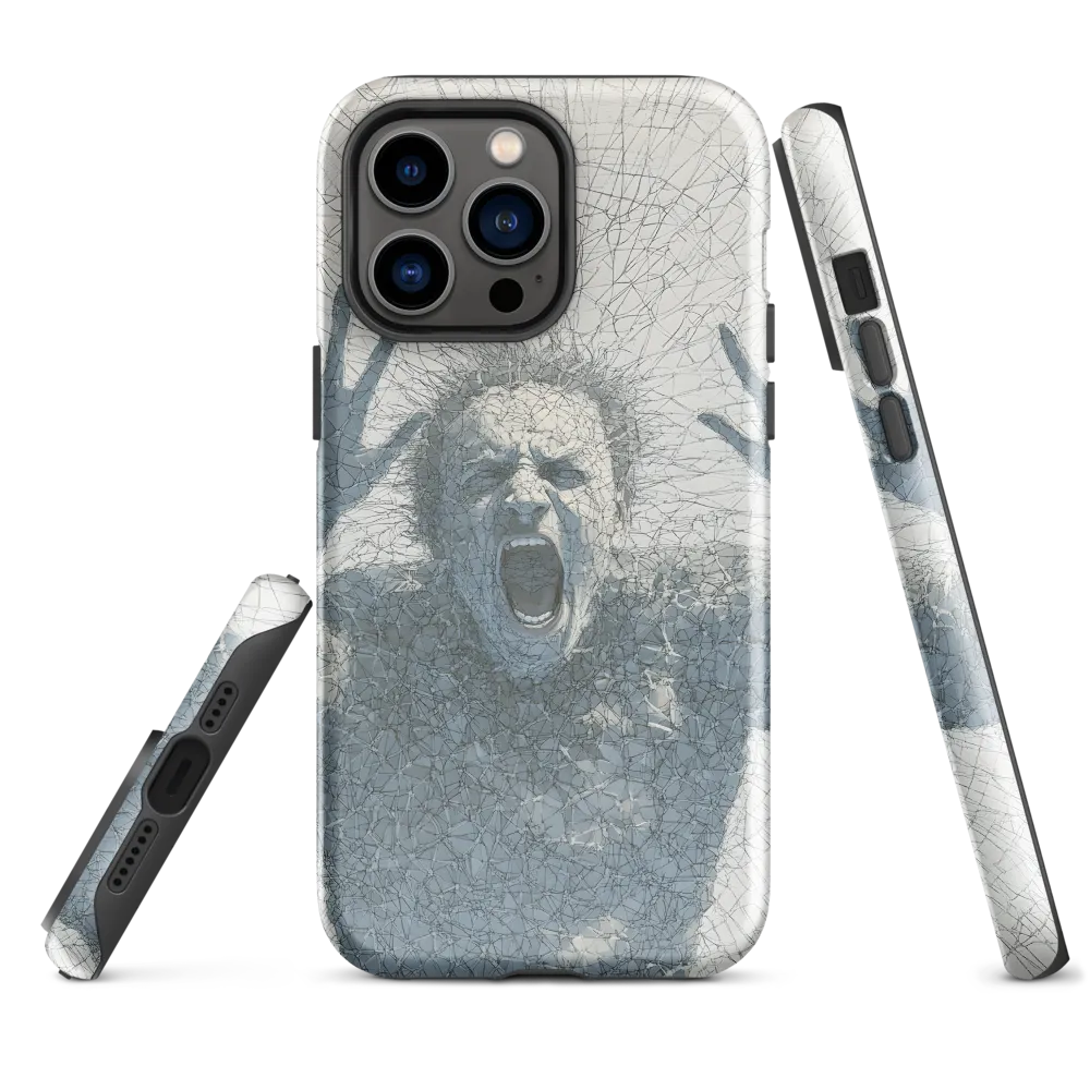 Breaking Free: An Expression of Anguish | Phone Case |  14 Pro Max | Tough Case | Glossy