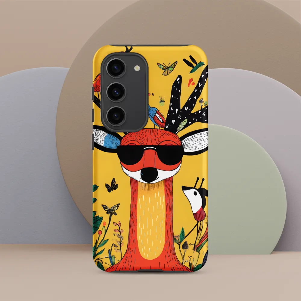 Playful Deer with Sunglasses