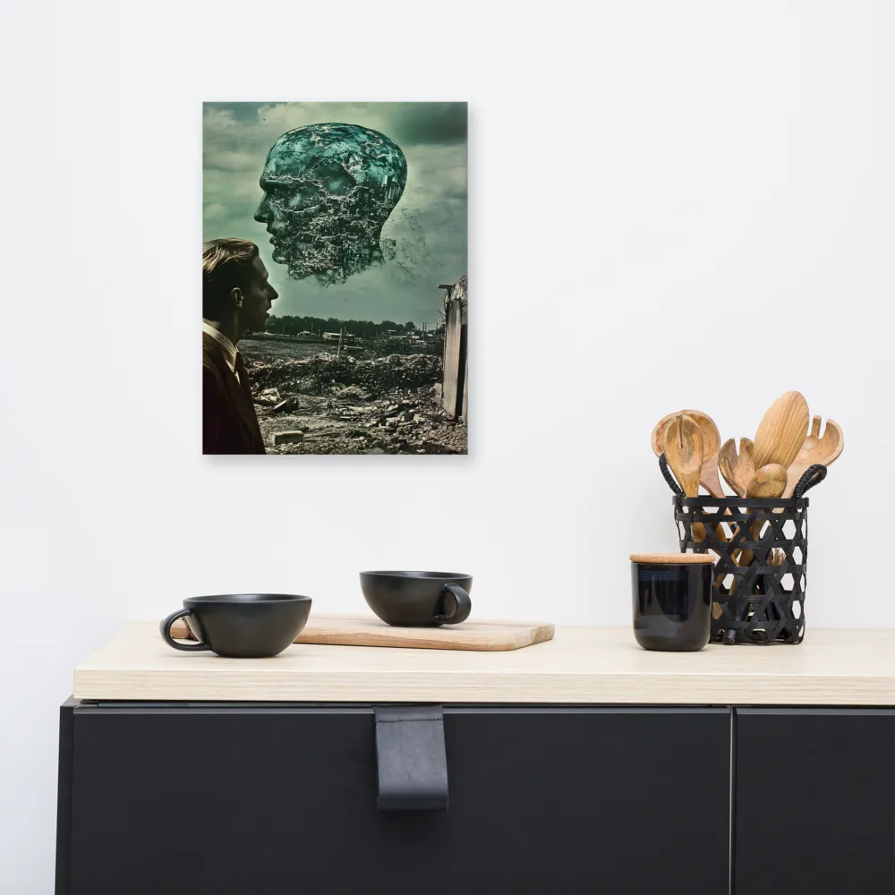 Ethereal Reflections: Identity in a Fragmented World | Canvas | 12″×16″