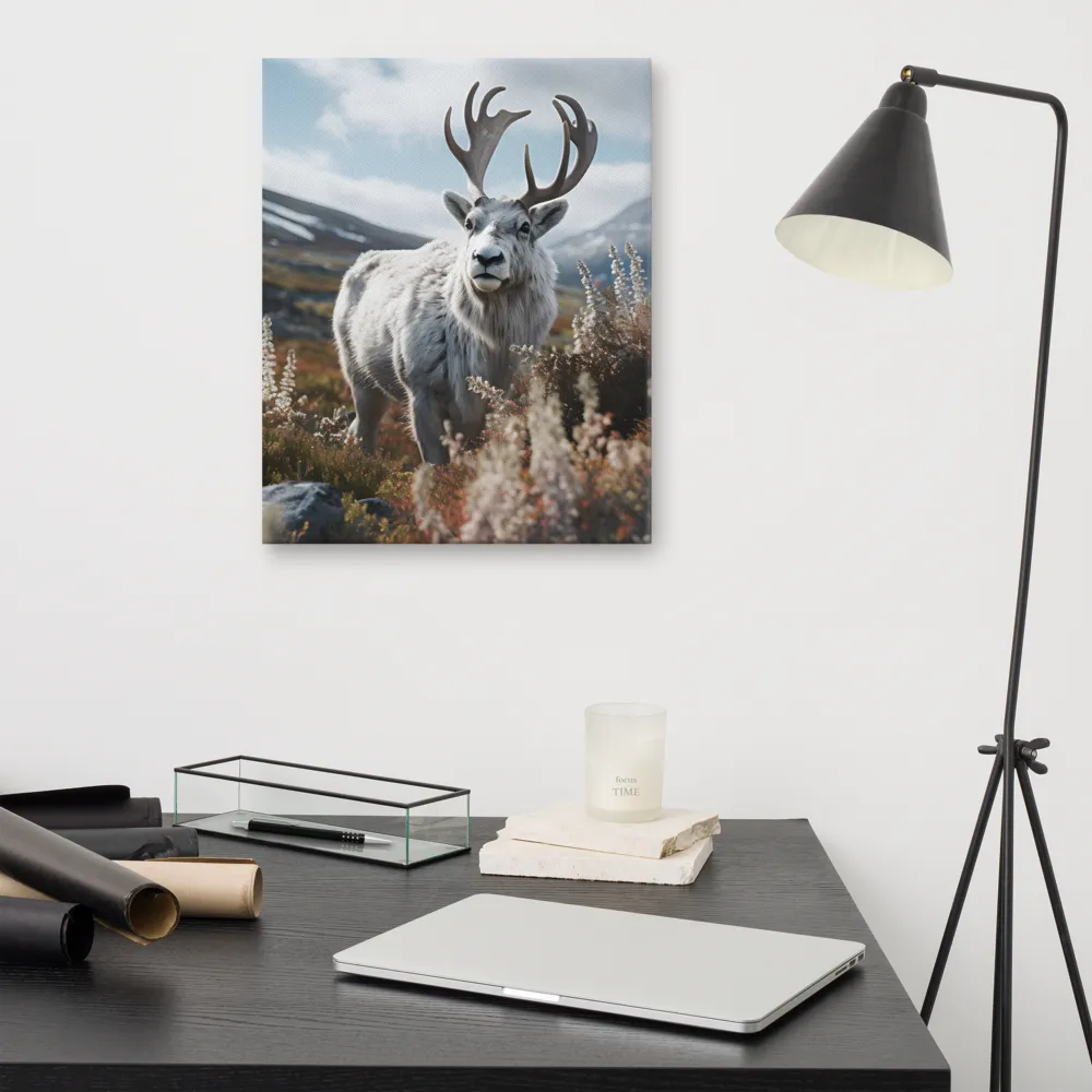 Majestic Harmony: The Reindeer in Nature | Canvas | 16″×20″