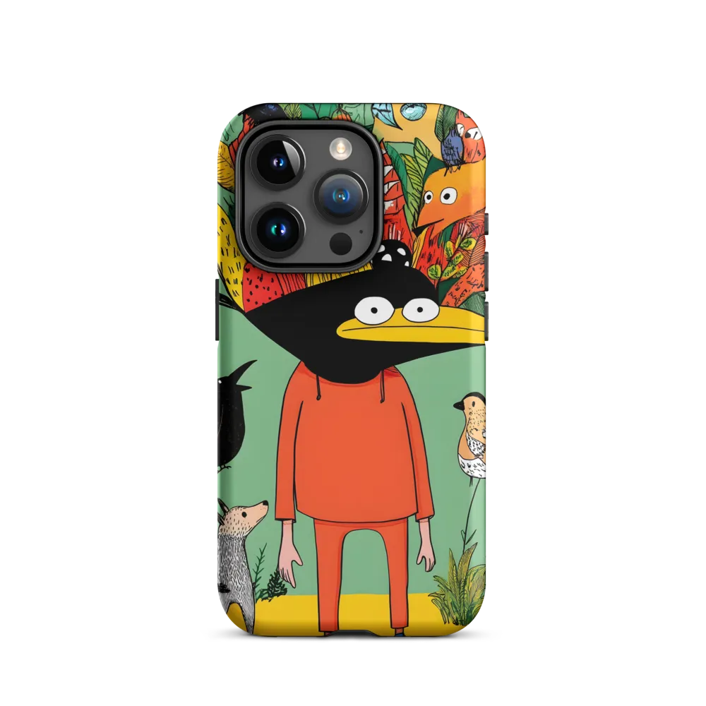 Whimsical Encounter in a Colorful Jungle
